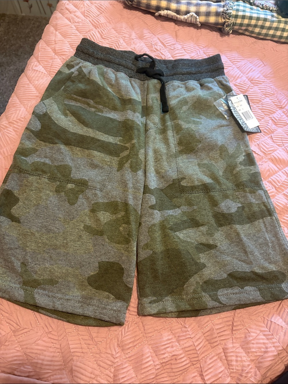 Brooklyn Cloth Green Camo Pull-On Shorts